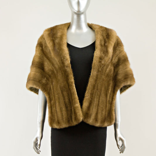 Demi Buff Mink Stole - Free Size