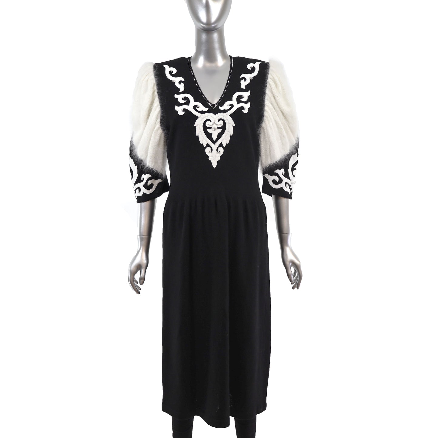 Dress with Puff Sleeves- Size S