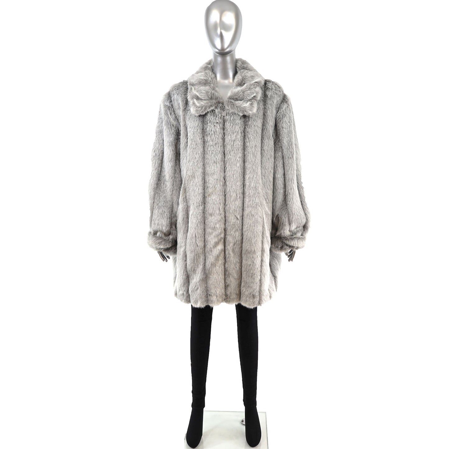 Dennis Basso Faux Fur 3/4 Coat- Size XXL