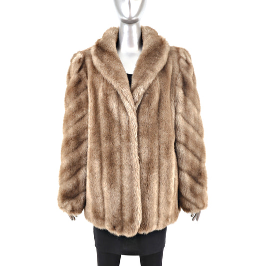 Faux Fur Jacket- Size L