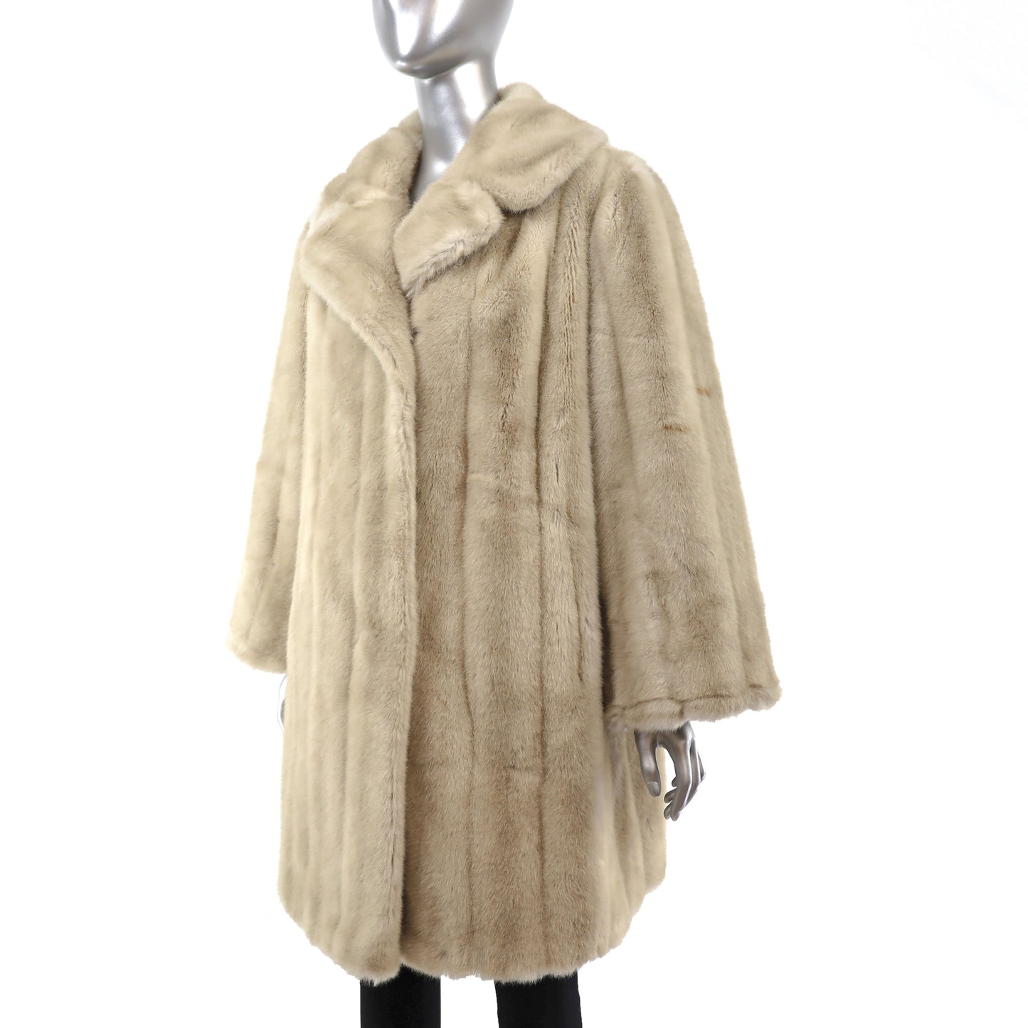 Faux Fur Coat- Size L