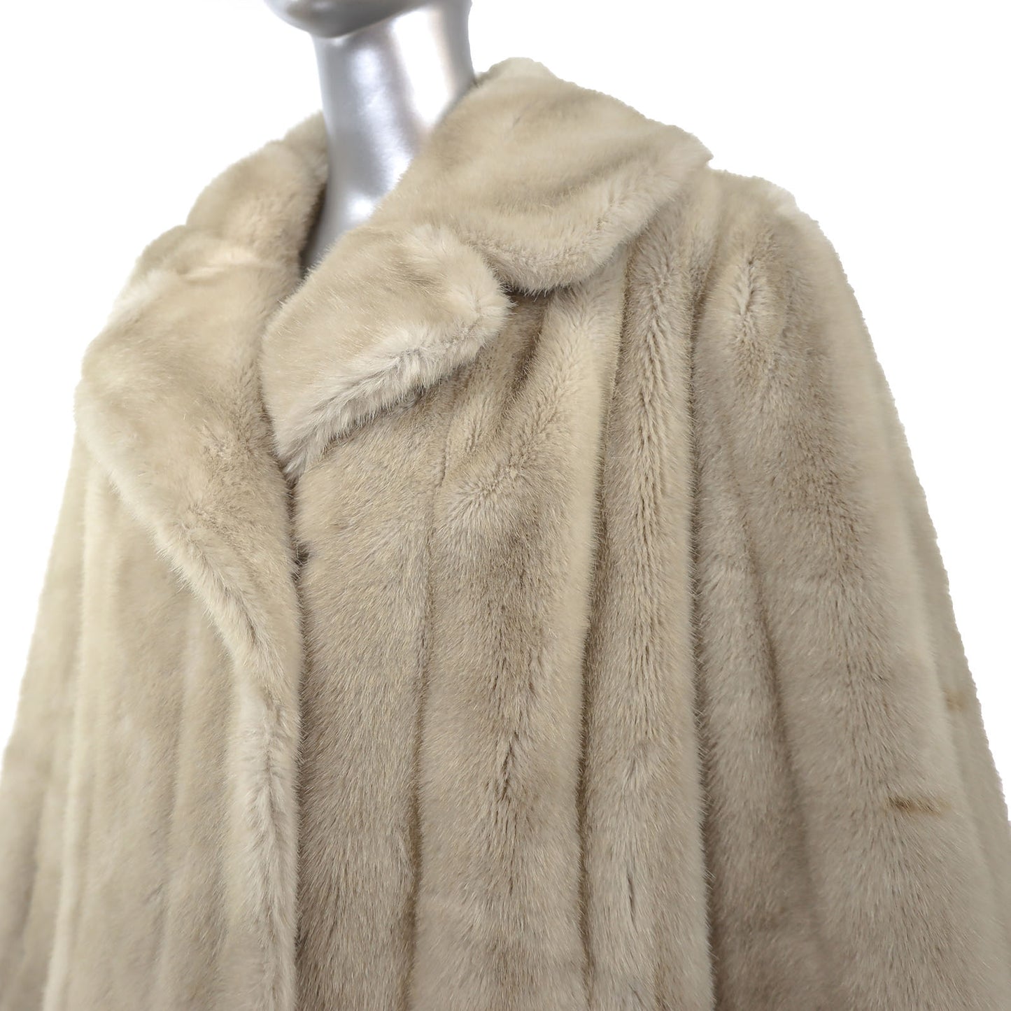 Faux Fur Coat- Size L