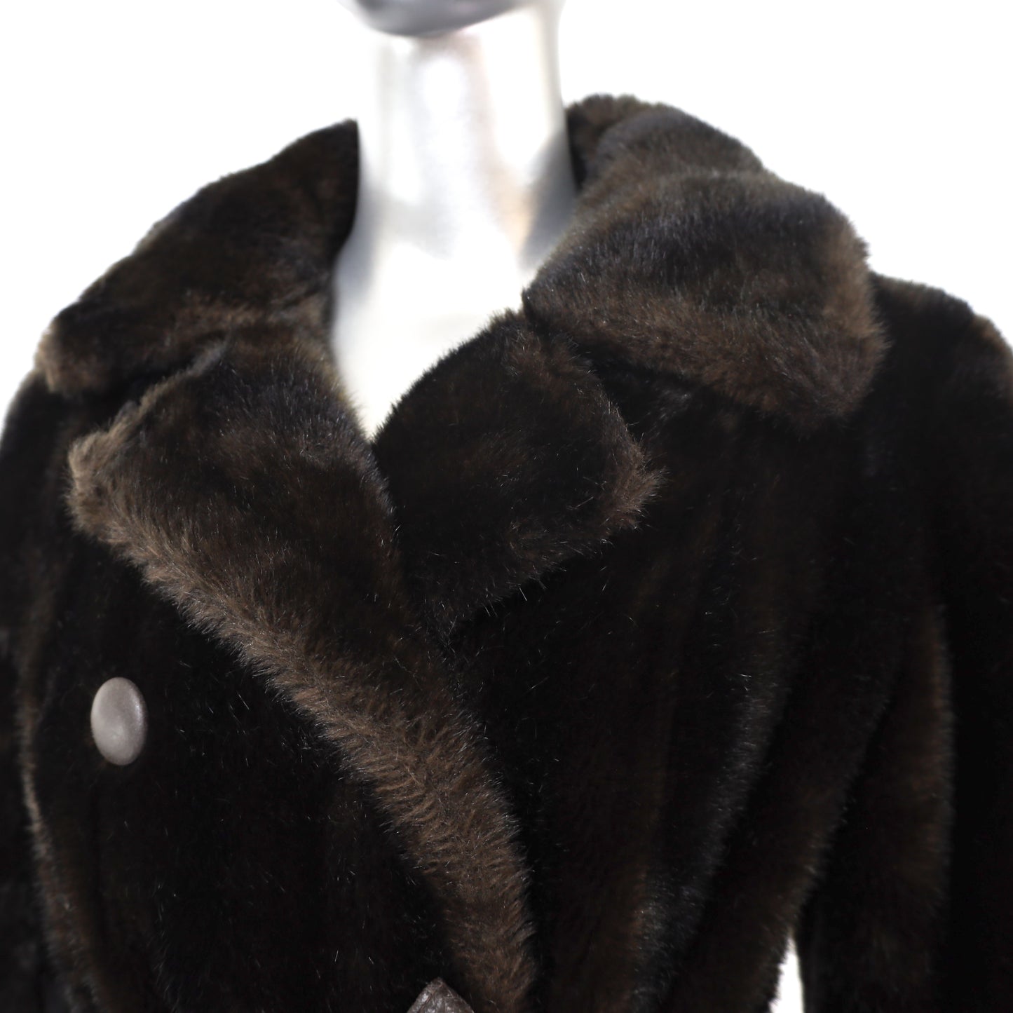 Faux Fur Coat- Size M