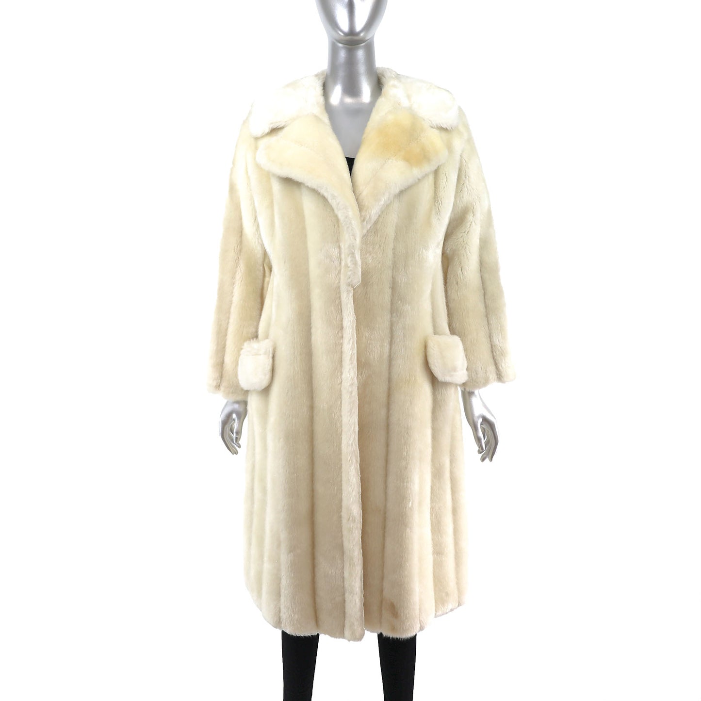 Faux Fur Coat- Size S