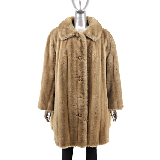 Faux Fur Coat- Size XXXXL