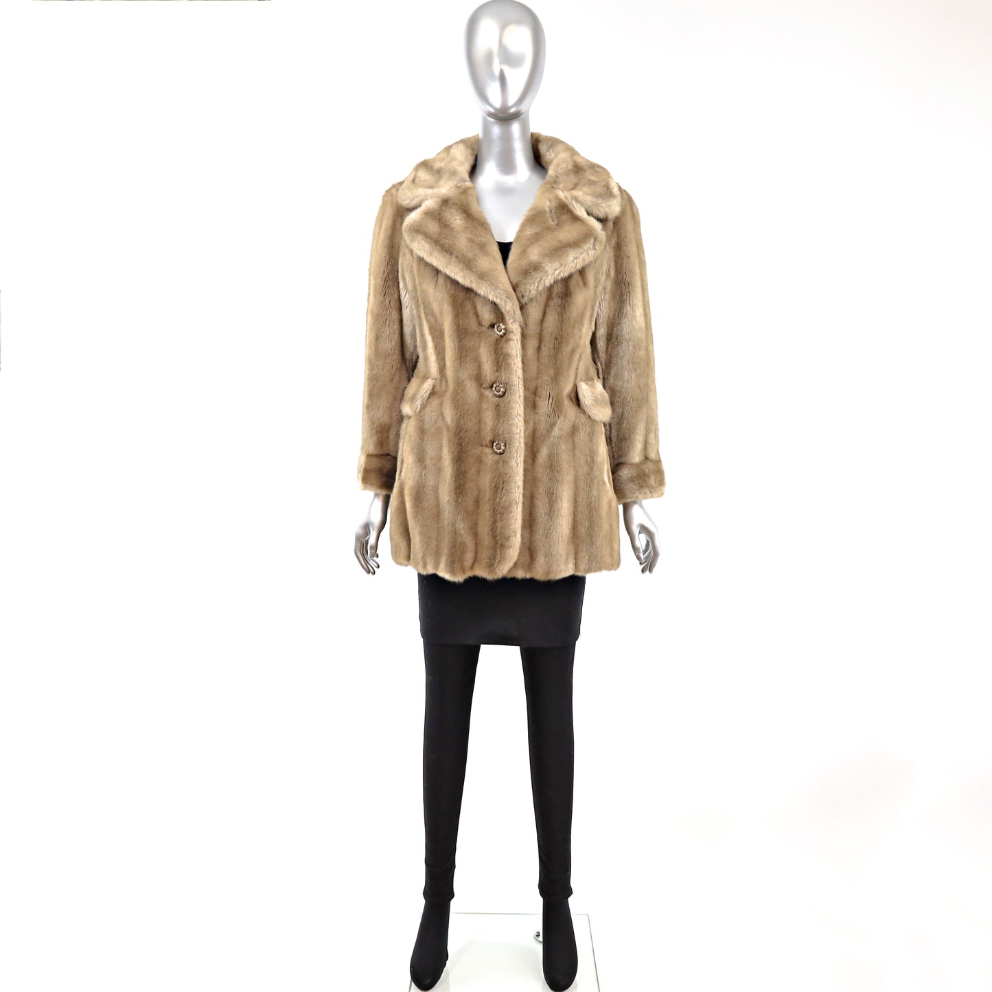 Faux Fur Jacket- Size S