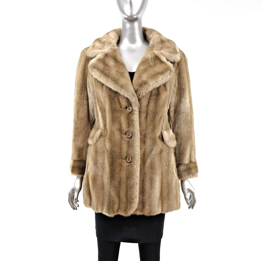 Faux Fur Jacket- Size S