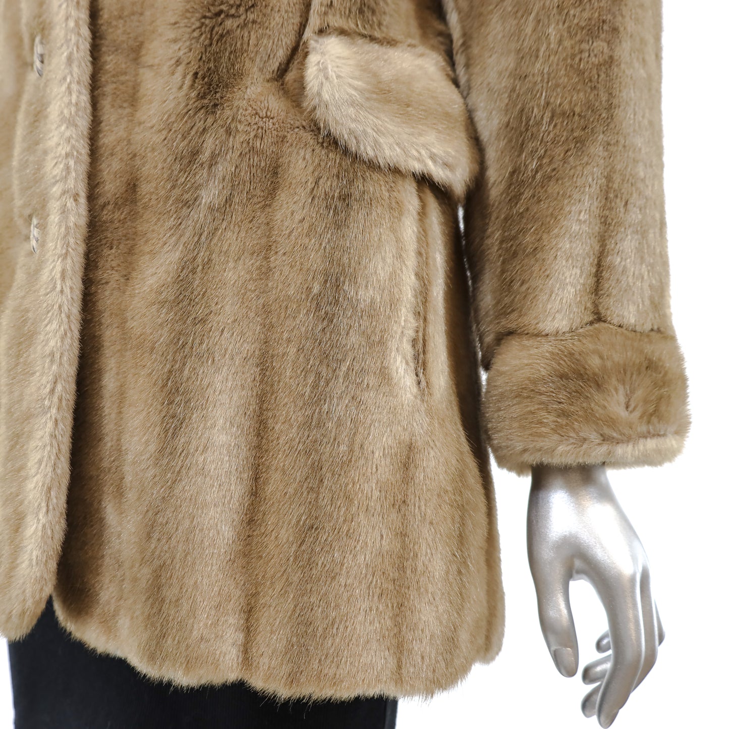 Faux Fur Jacket- Size S