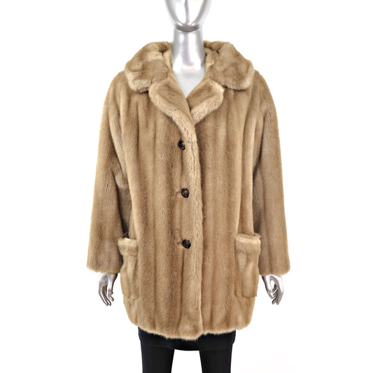 Faux Fur Jacket- Size L