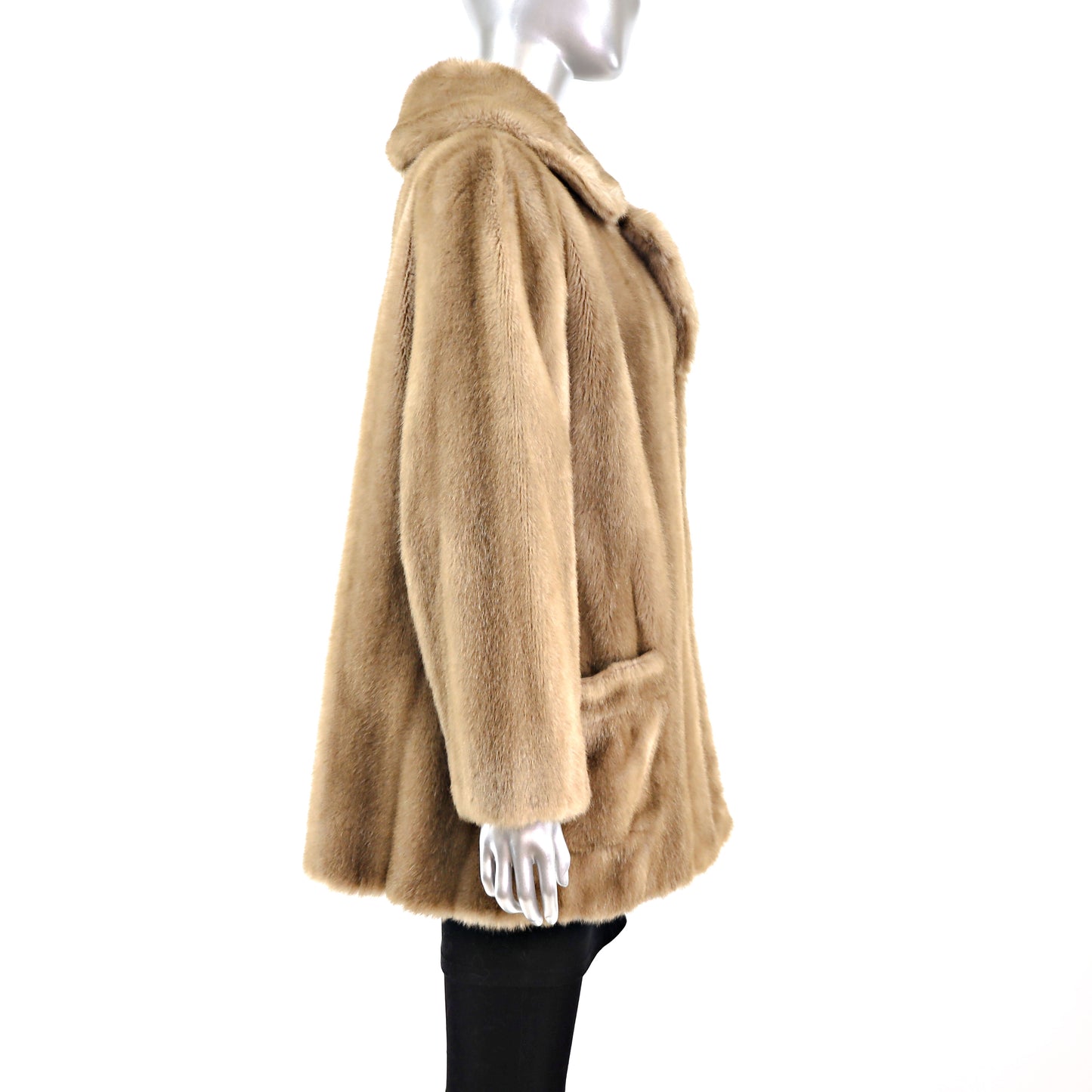 Faux Fur Jacket- Size L