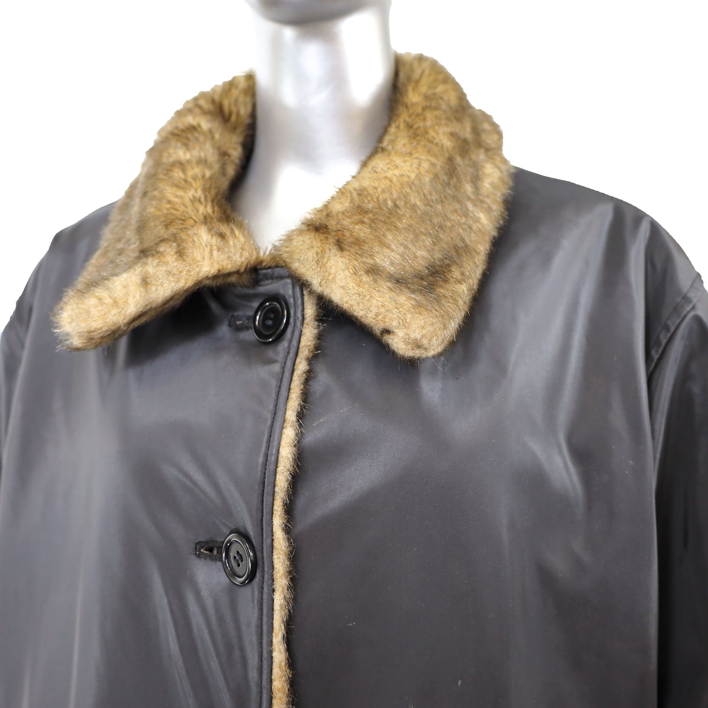 Faux Fur Reversible Jacket- Size XXL