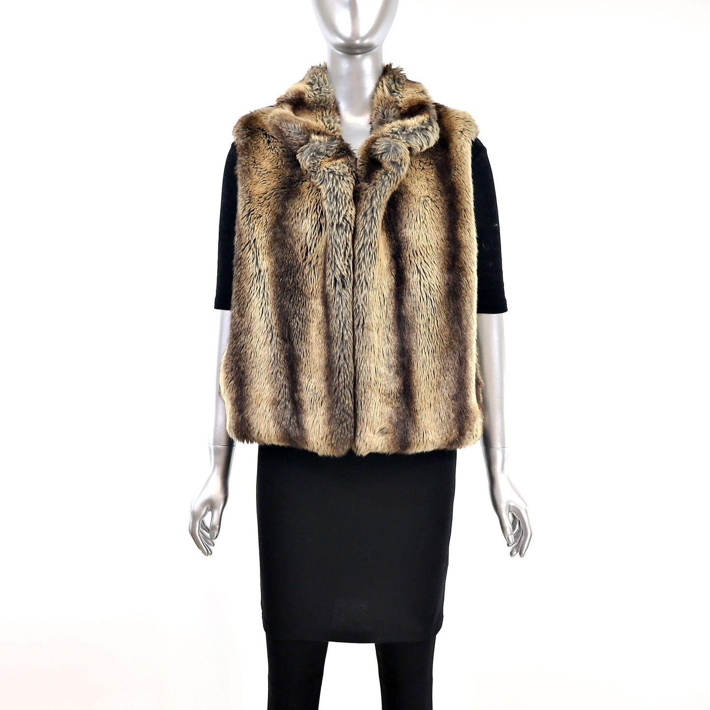 Faux Fur Vest- Size M