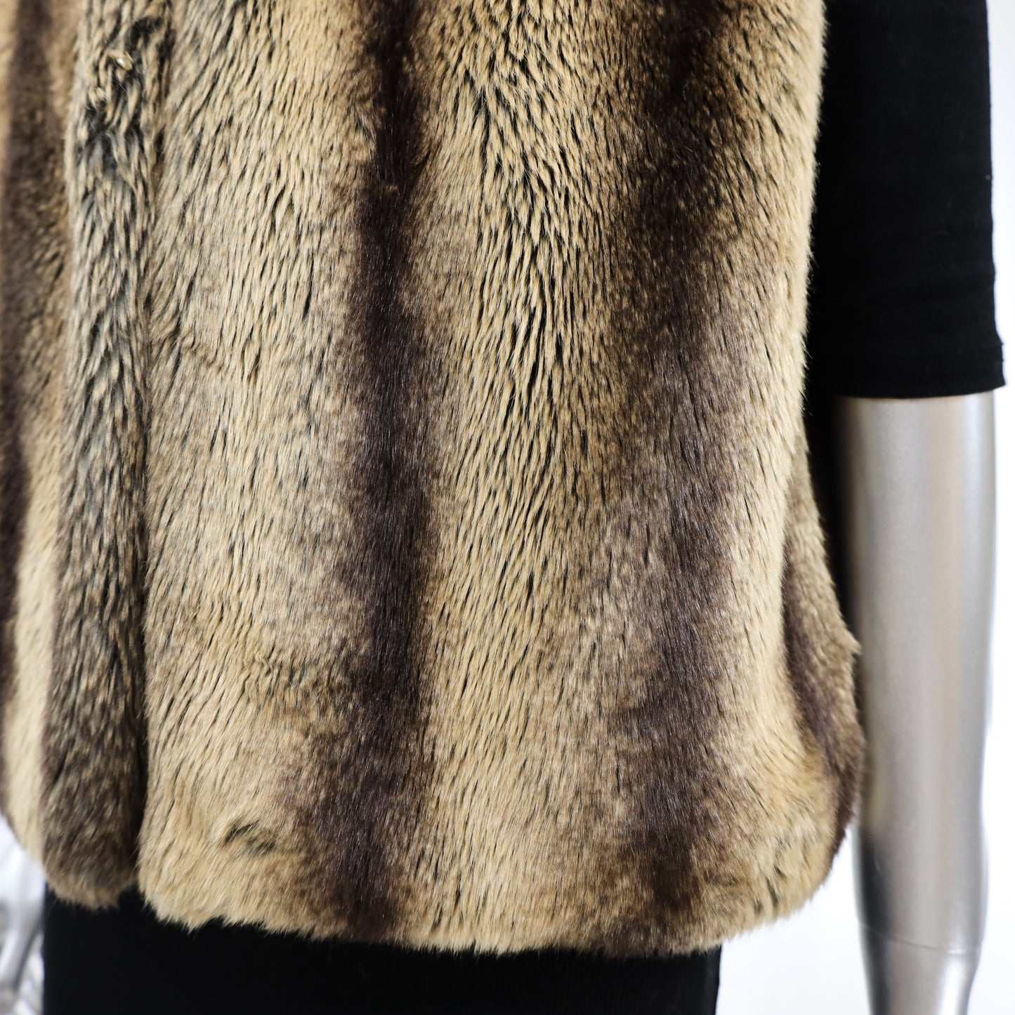 Faux Fur Vest- Size M