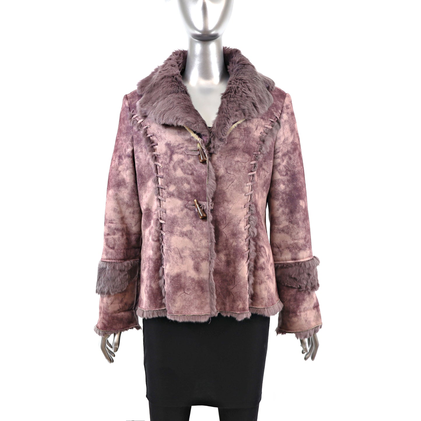 Faux Shearling Jacket- Size S-M