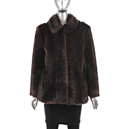 Faux Fur Jacket- Size S