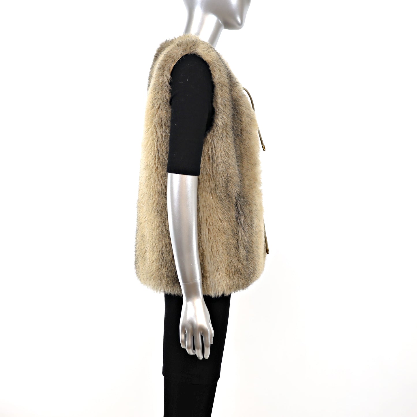 Faux Fur Vest- Size S