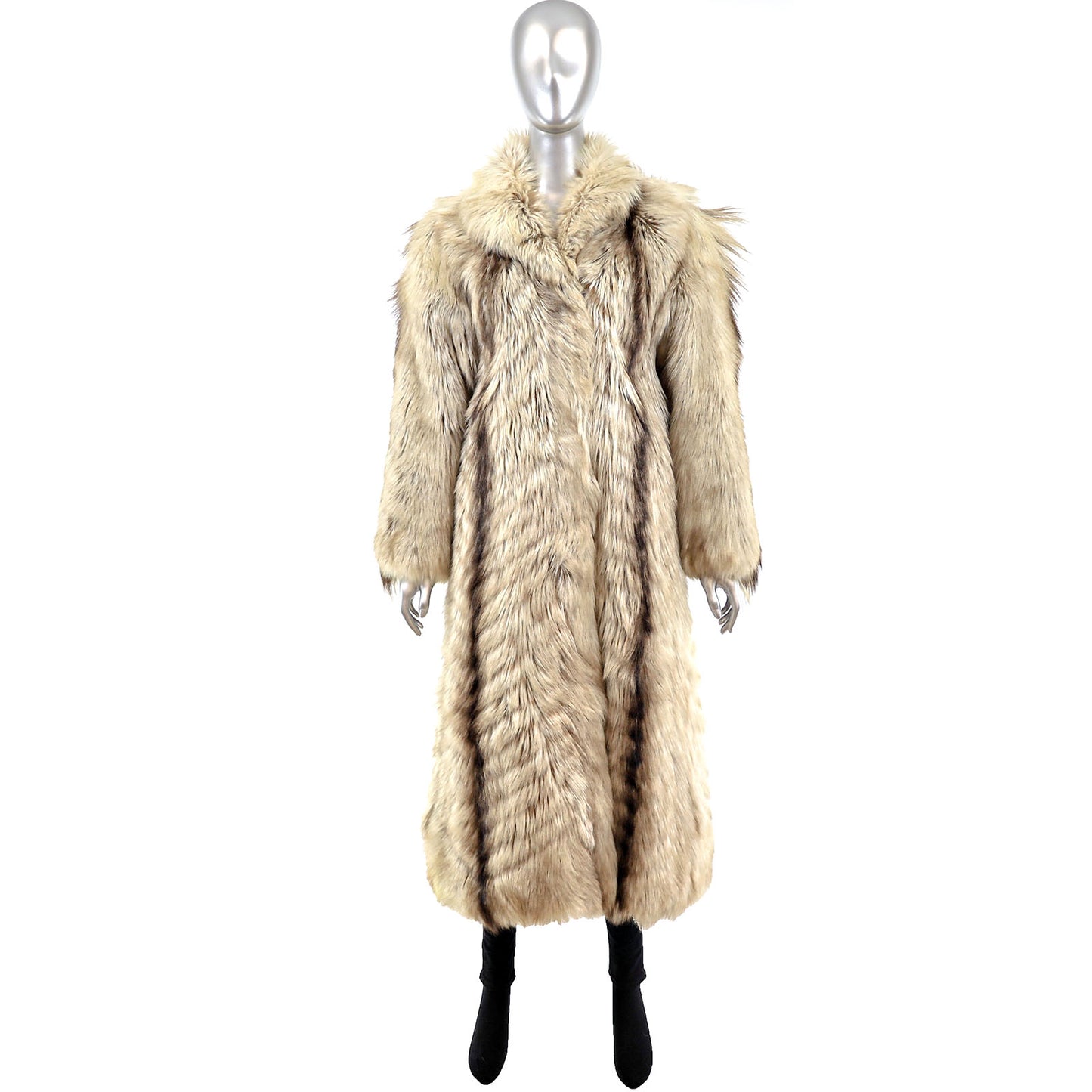 Full Length Fox Coat- Size L