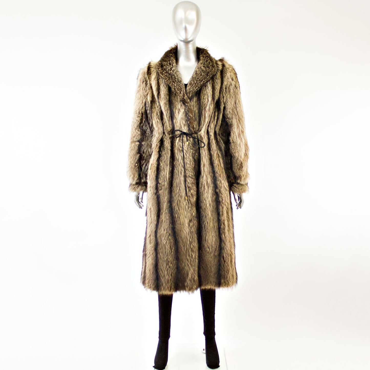 Full Length Raccoon Coat - Size S