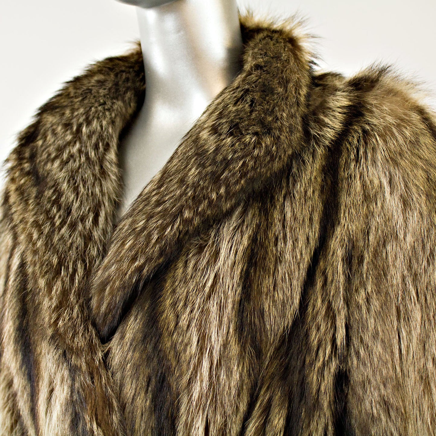 Full Length Raccoon Coat - Size S