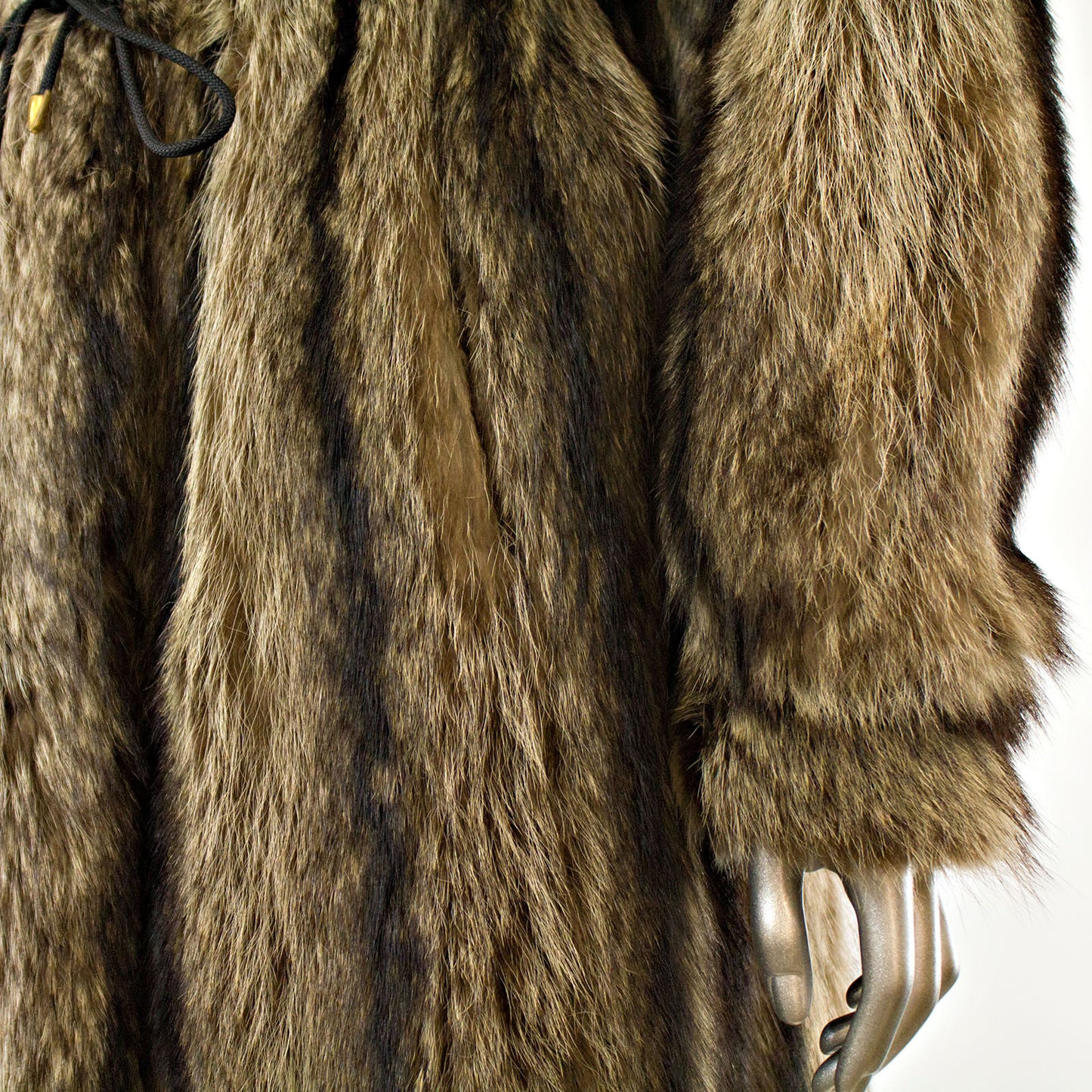 Full Length Raccoon Coat - Size S