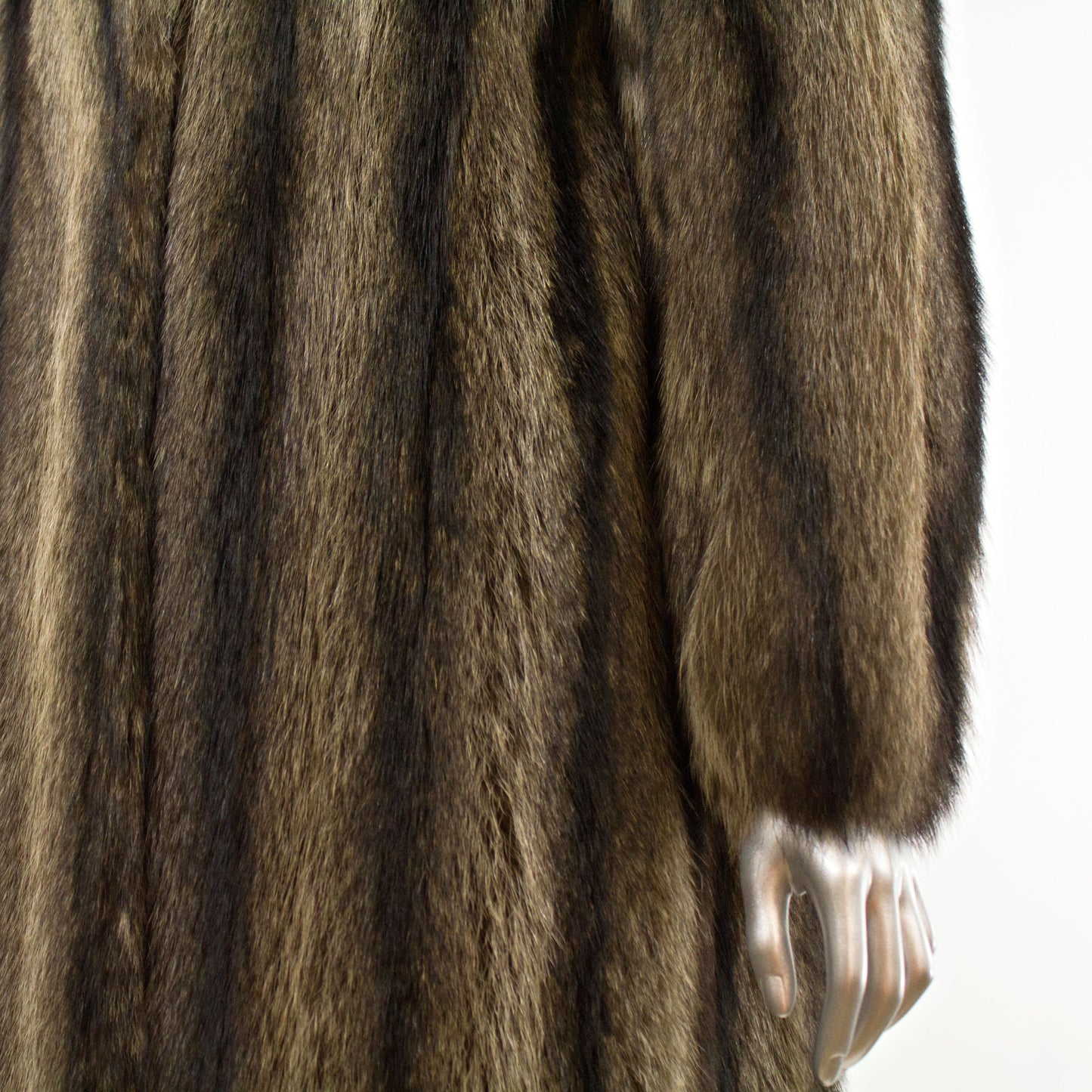 Full Length Raccoon Coat- Size M