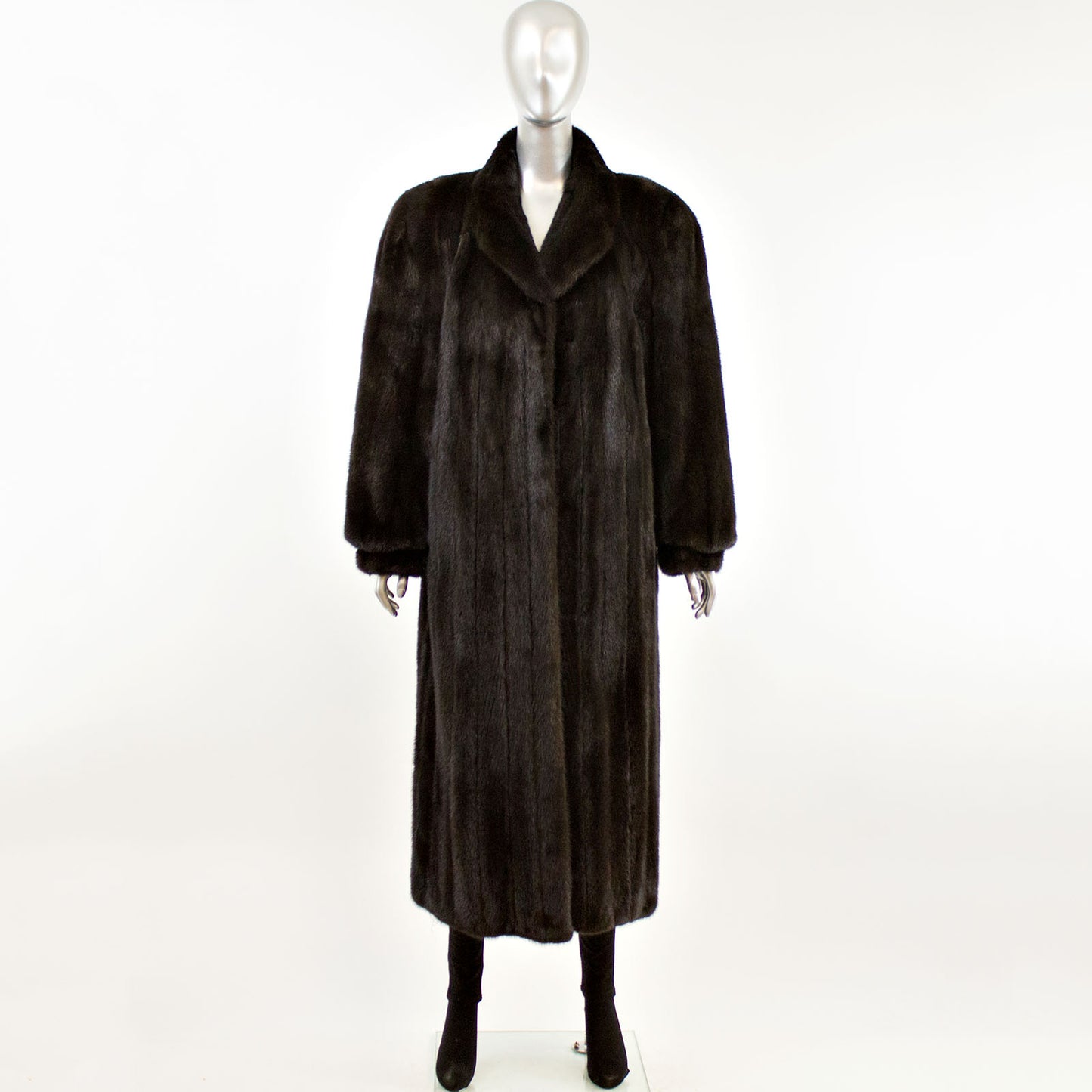 Full Length Ranch Mink Coat- Size L