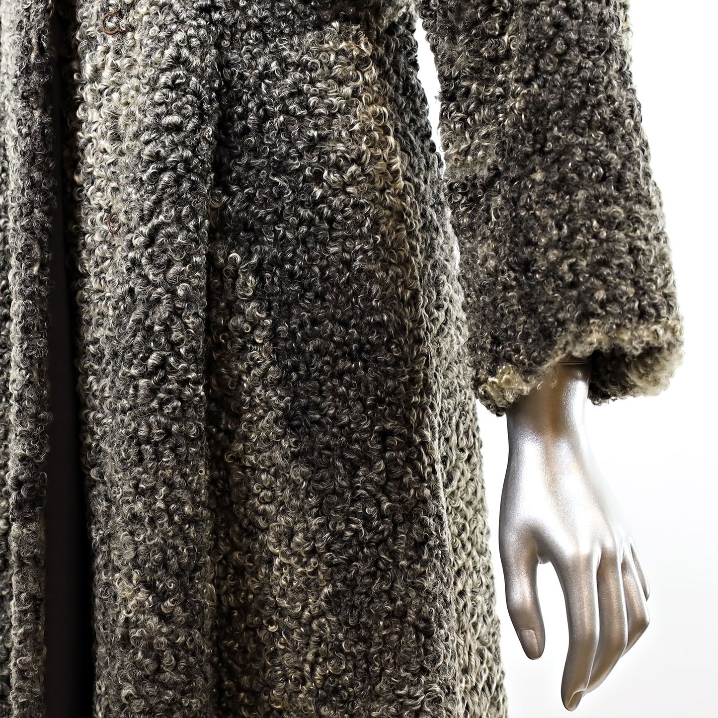 Grey Persian Lamb Coat- Size XXS