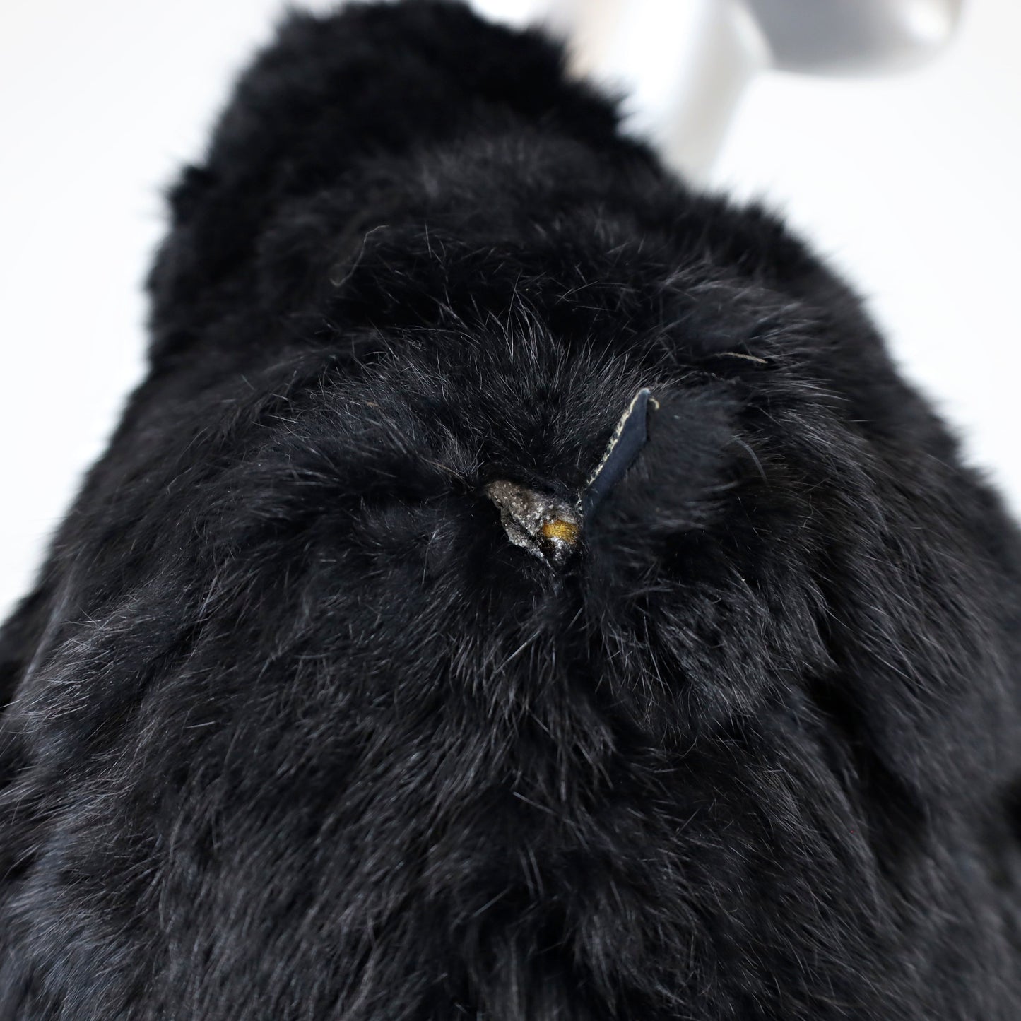 Section Black Rabbit Jacket- Size S (Vintage Furs)