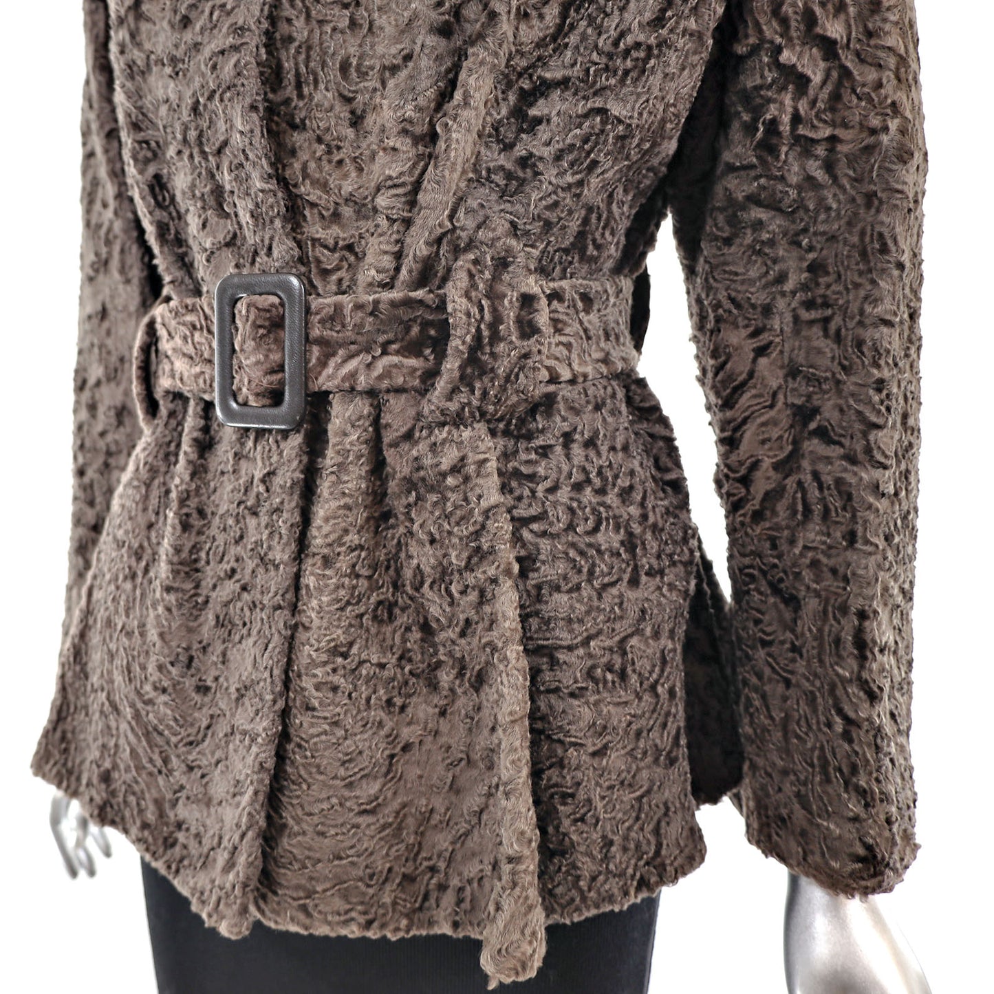 Brown Lamb Jacket- Size S