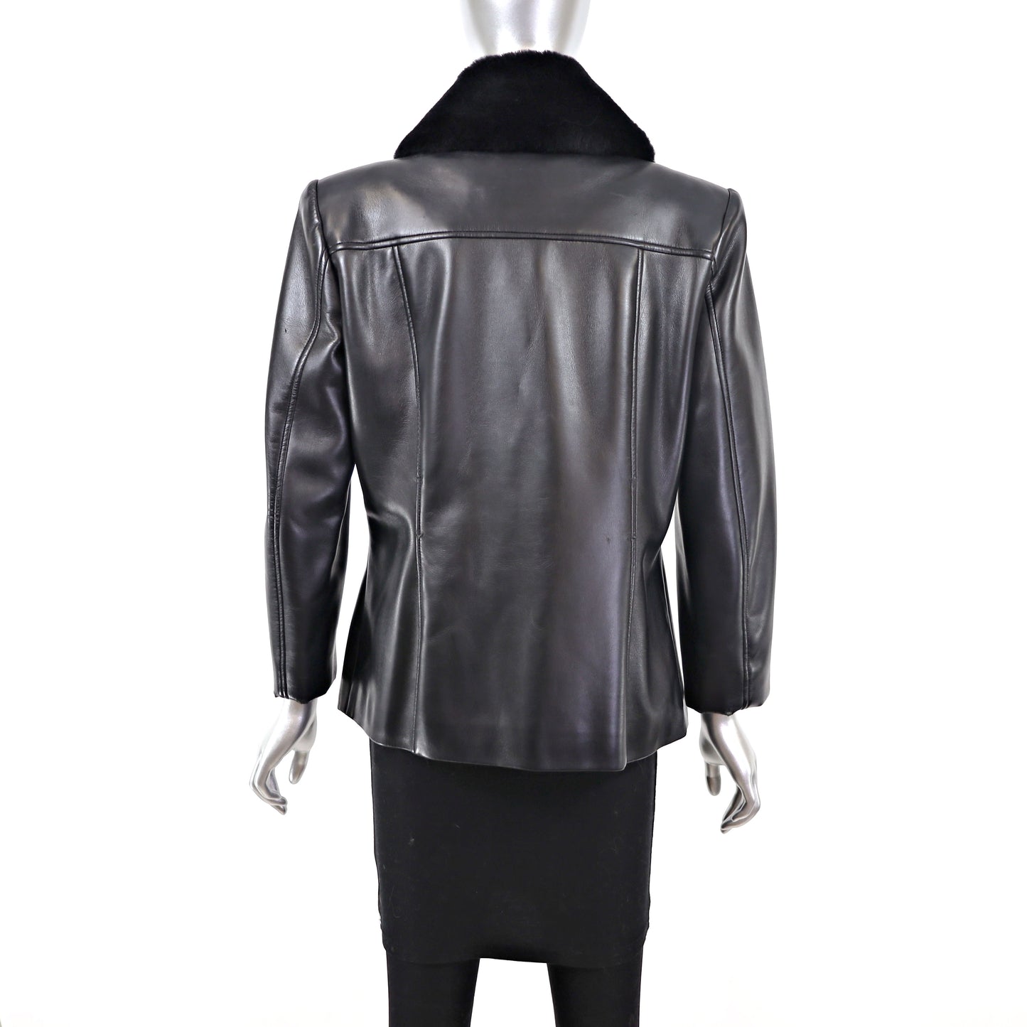 Leather Jacket- Size S