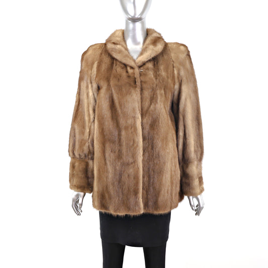 Light Brown Mink Jacket- Size M