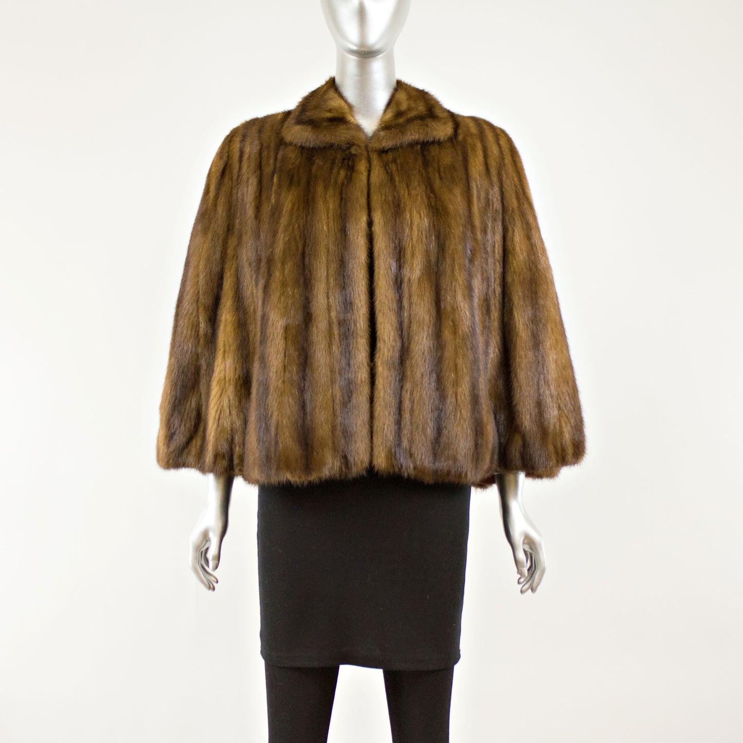 Mahogany Mink Cape- Free Size