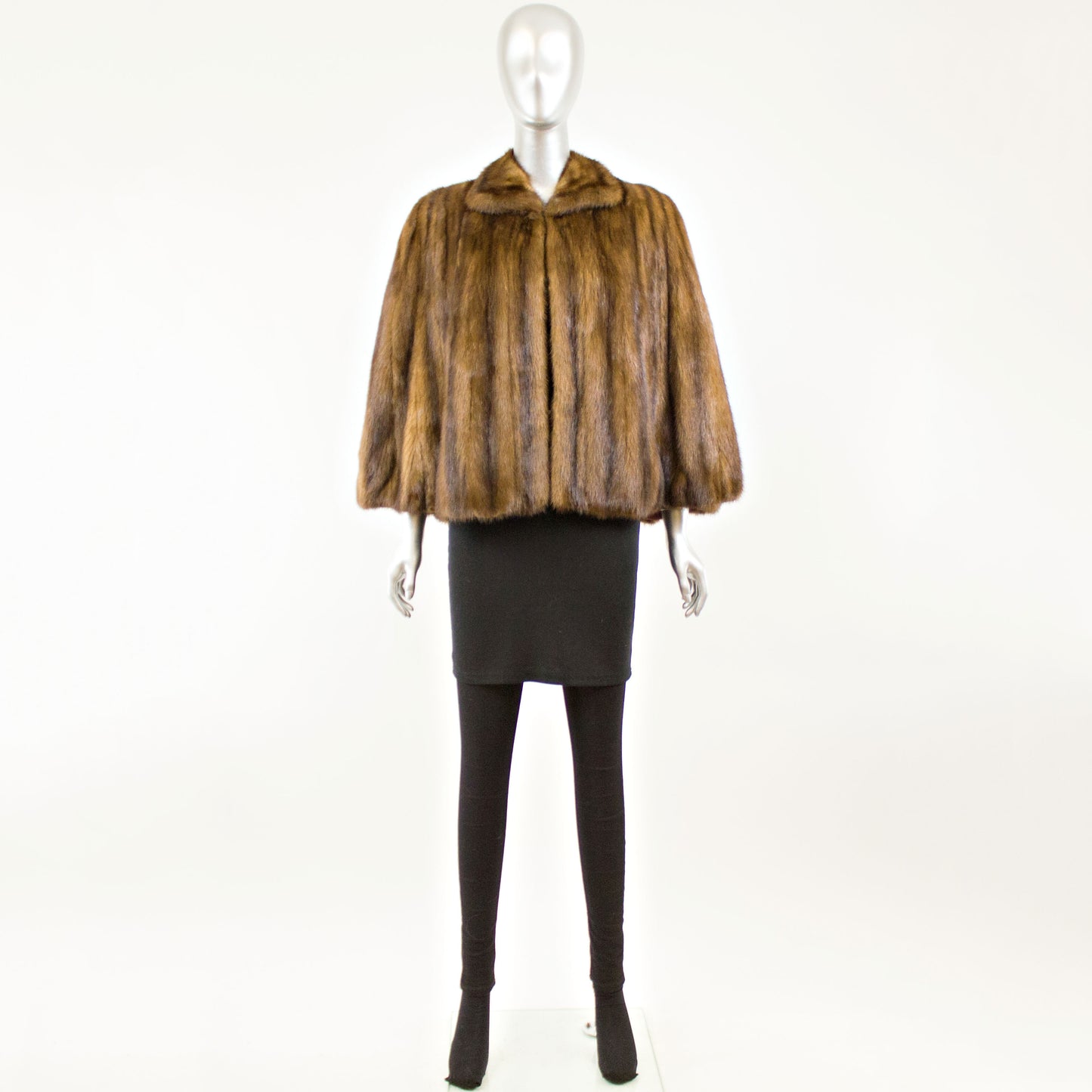 Mahogany Mink Cape- Free Size