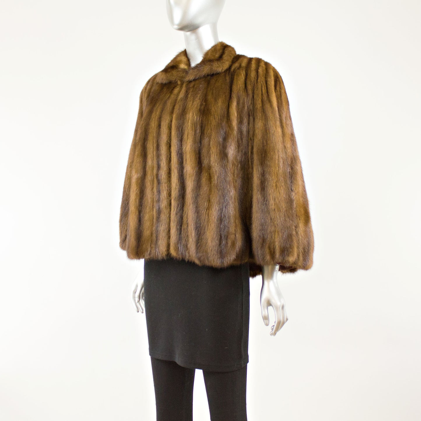 Mahogany Mink Cape- Free Size