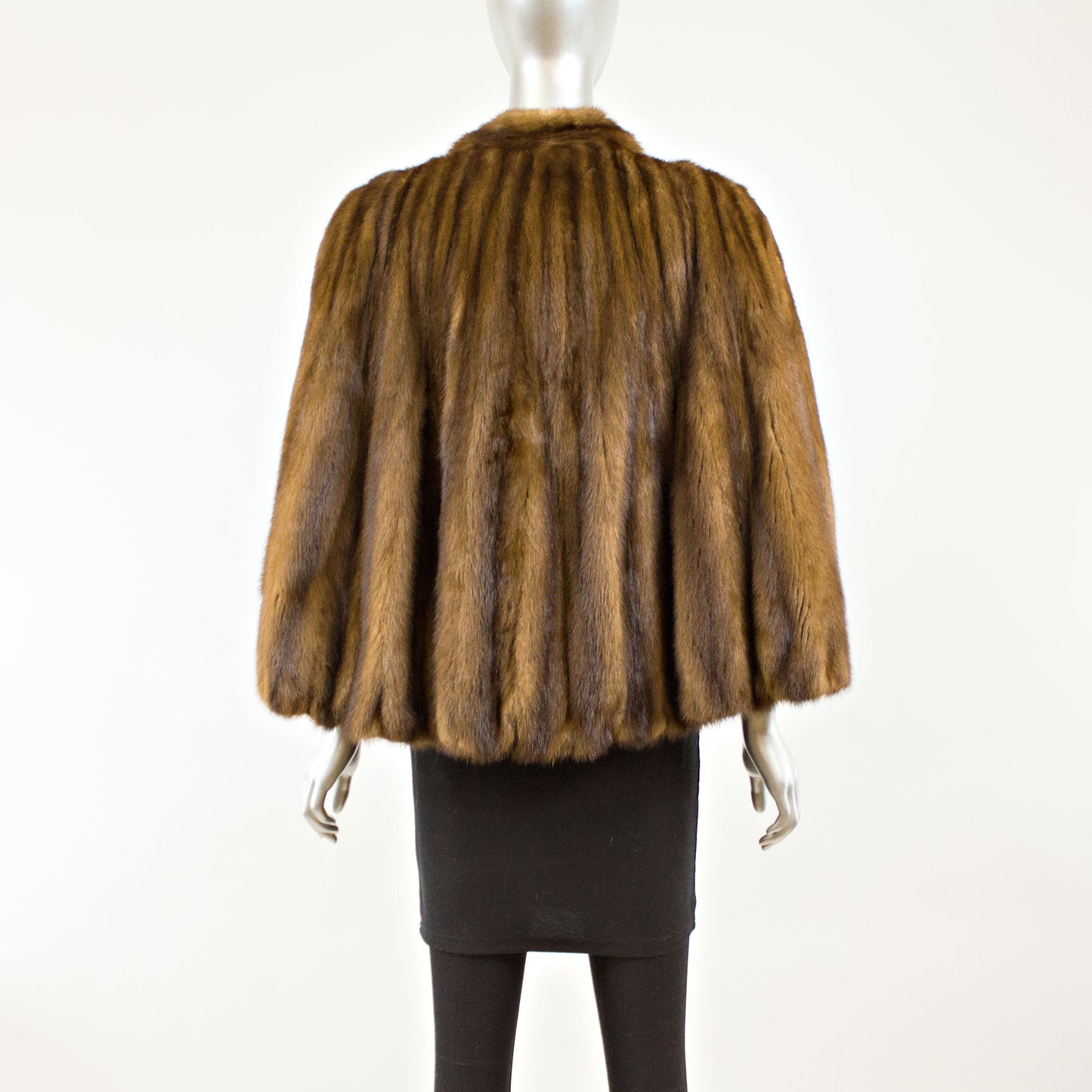 Mahogany Mink Cape- Free Size