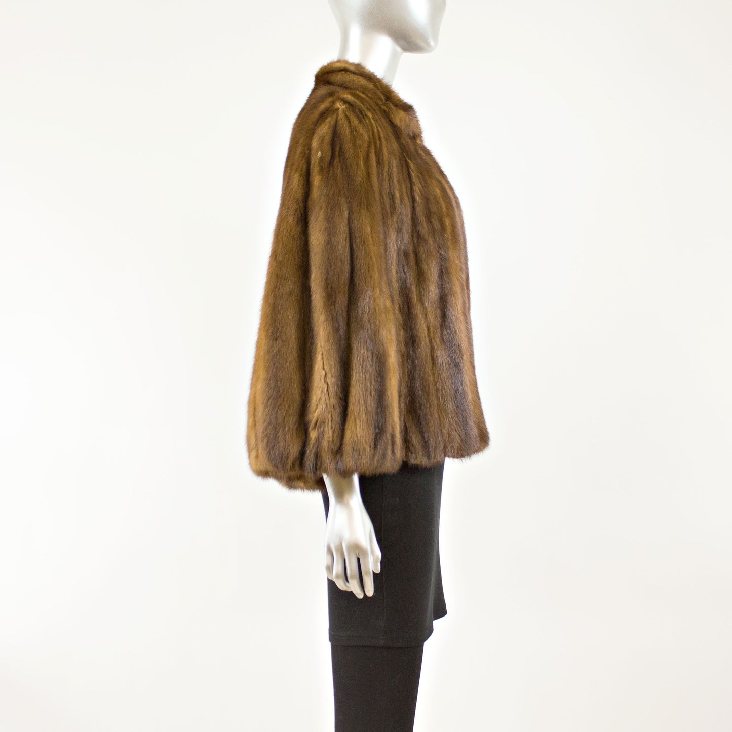 Mahogany Mink Cape- Free Size