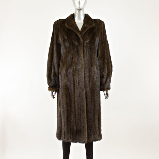 Mahogany Mink Coat- Size M