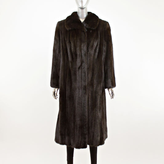 Mahogany Mink Coat- Size L