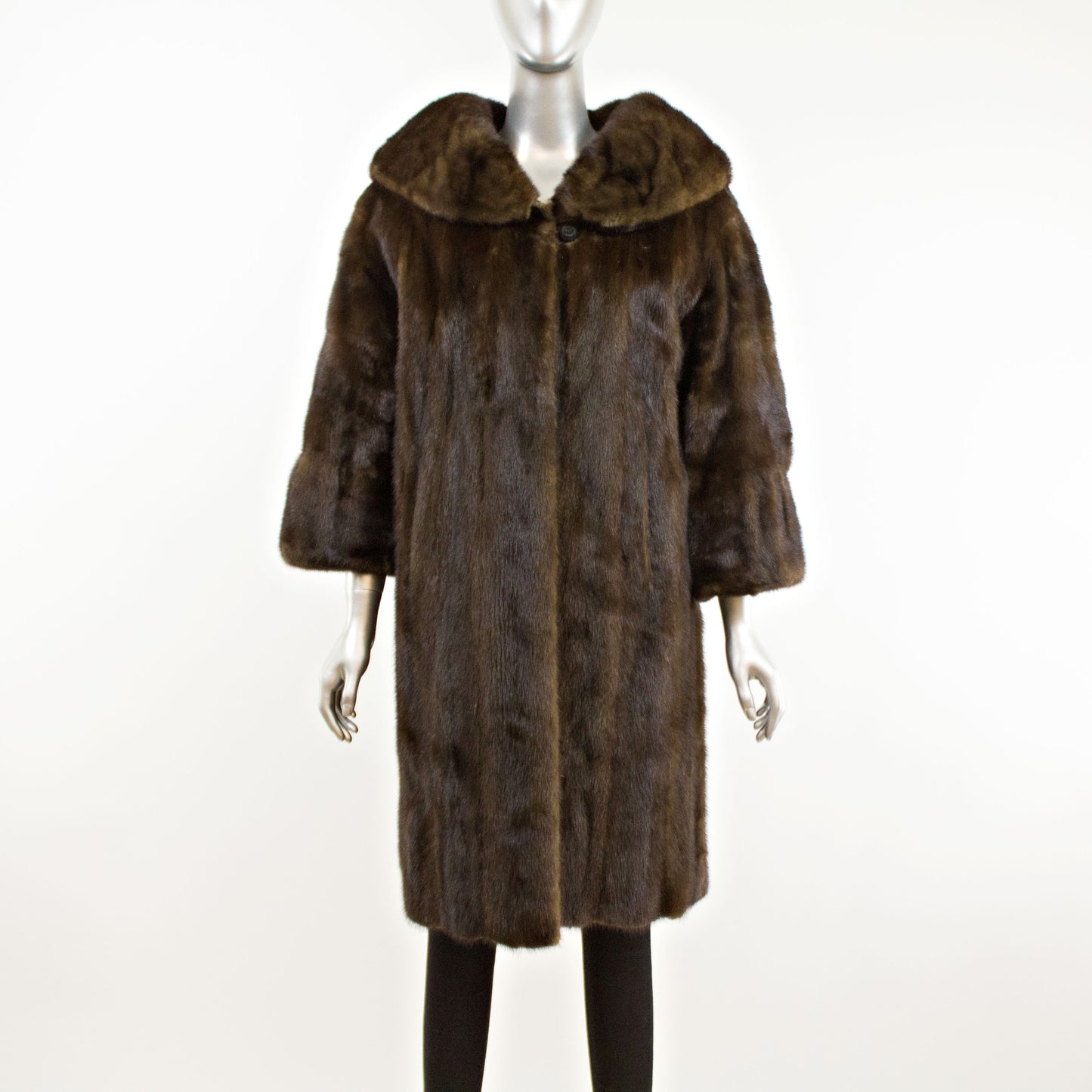 Mahogany Mink 3/4 Coat- Size M-L