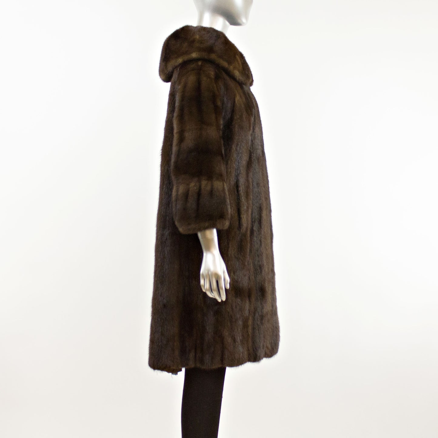 Mahogany Mink 3/4 Coat- Size M-L