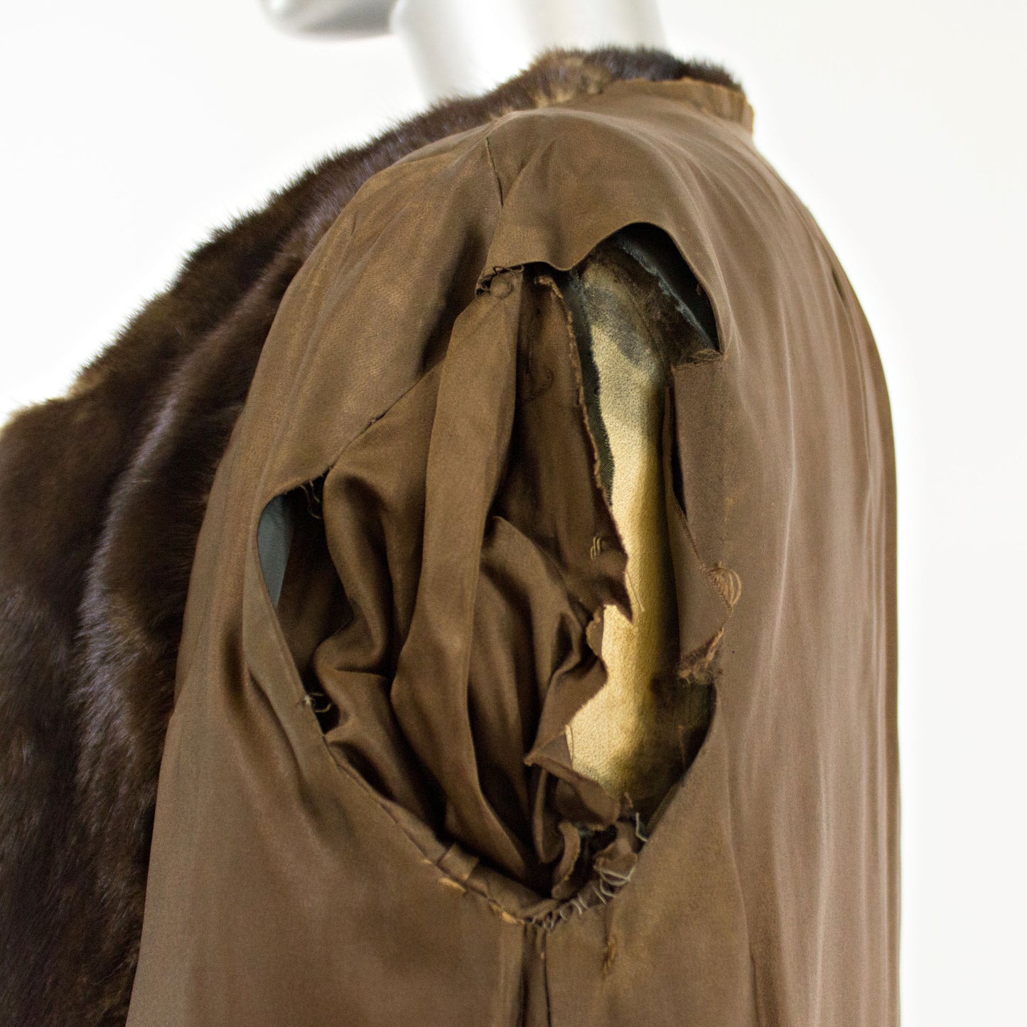 Mahogany Mink 3/4 Coat- Size M-L