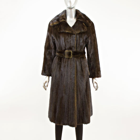 Mahogany Mink Coat- Size XS