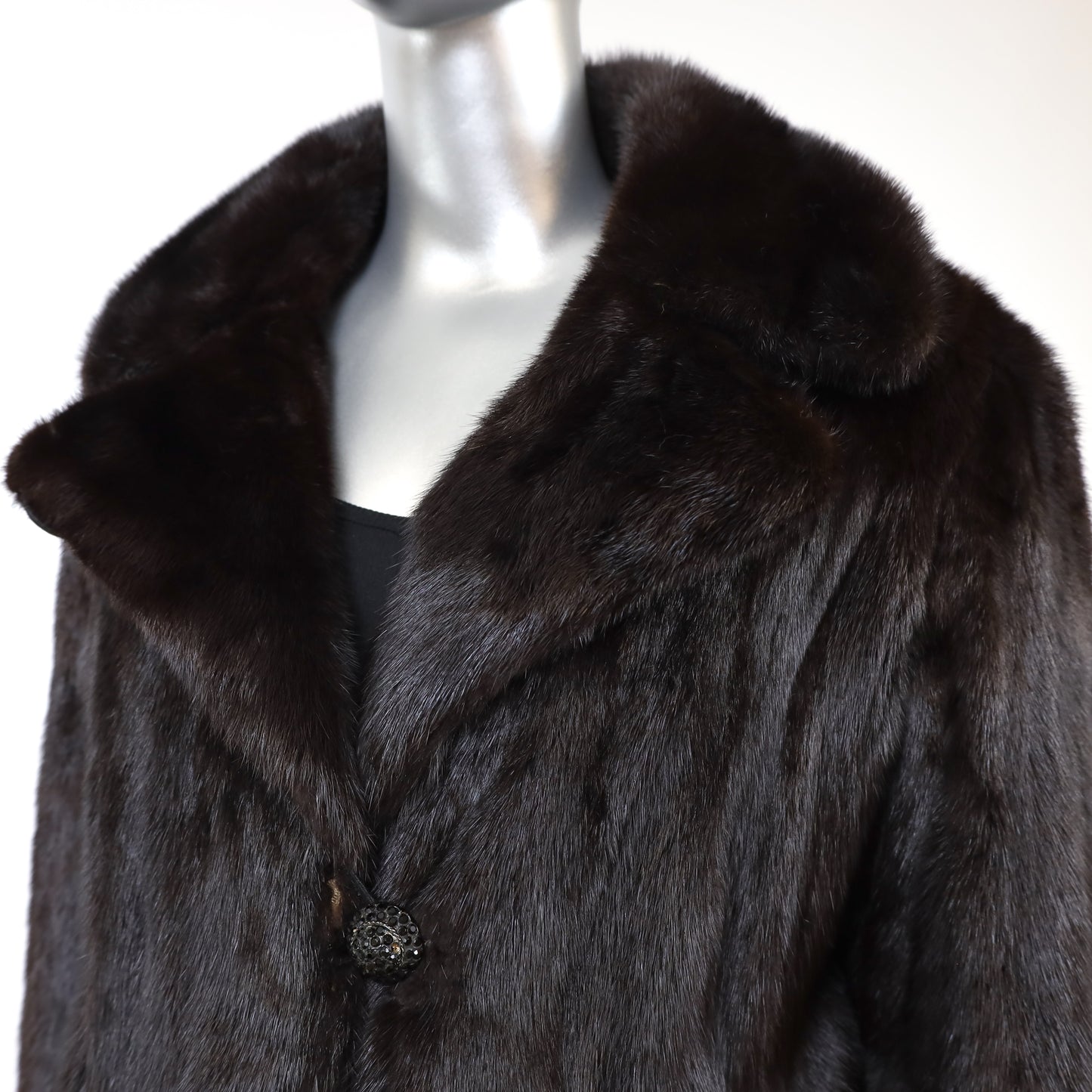 Mahogany Mink Coat- Size M