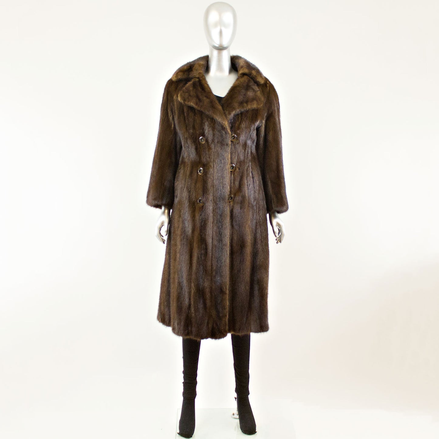 Mahogany Mink Coat - Size S