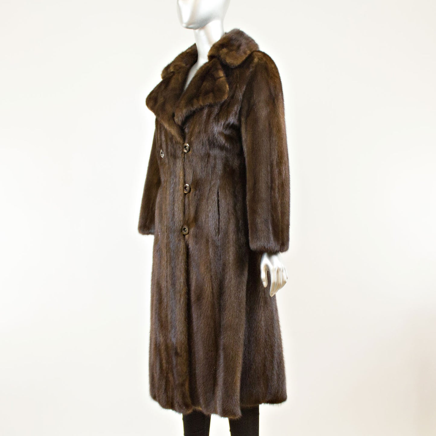 Mahogany Mink Coat - Size S