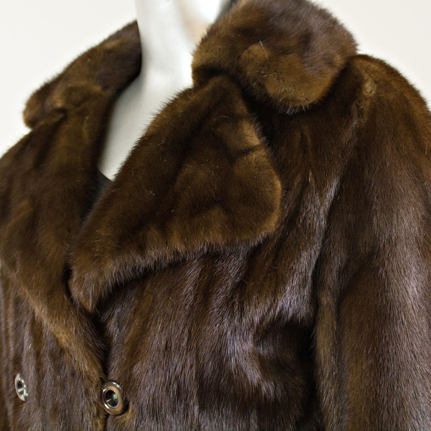 Mahogany Mink Coat - Size S