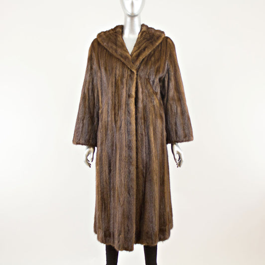 Mahogany Mink Coat - Size M