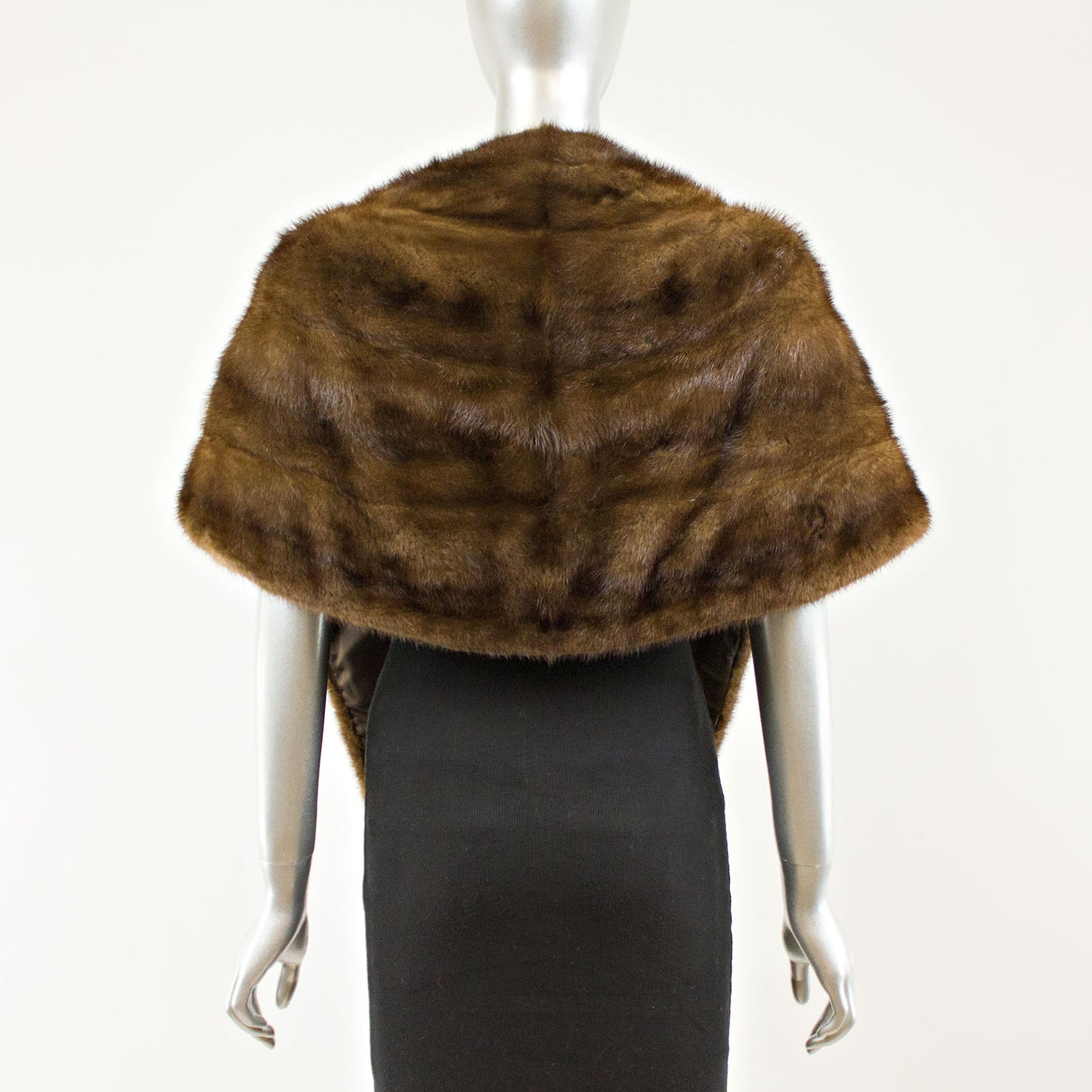 Mahogany Mink Stole - Free Size