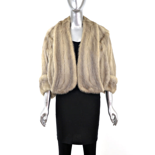 Sapphire Mink Cape- Free Size