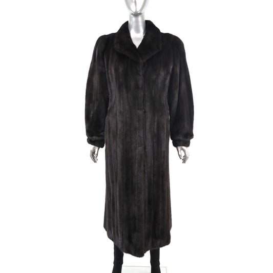 Black Mink Coat- Size M